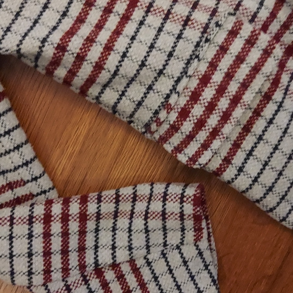 Plaid Lined Peacoat - Picture 6 of 9